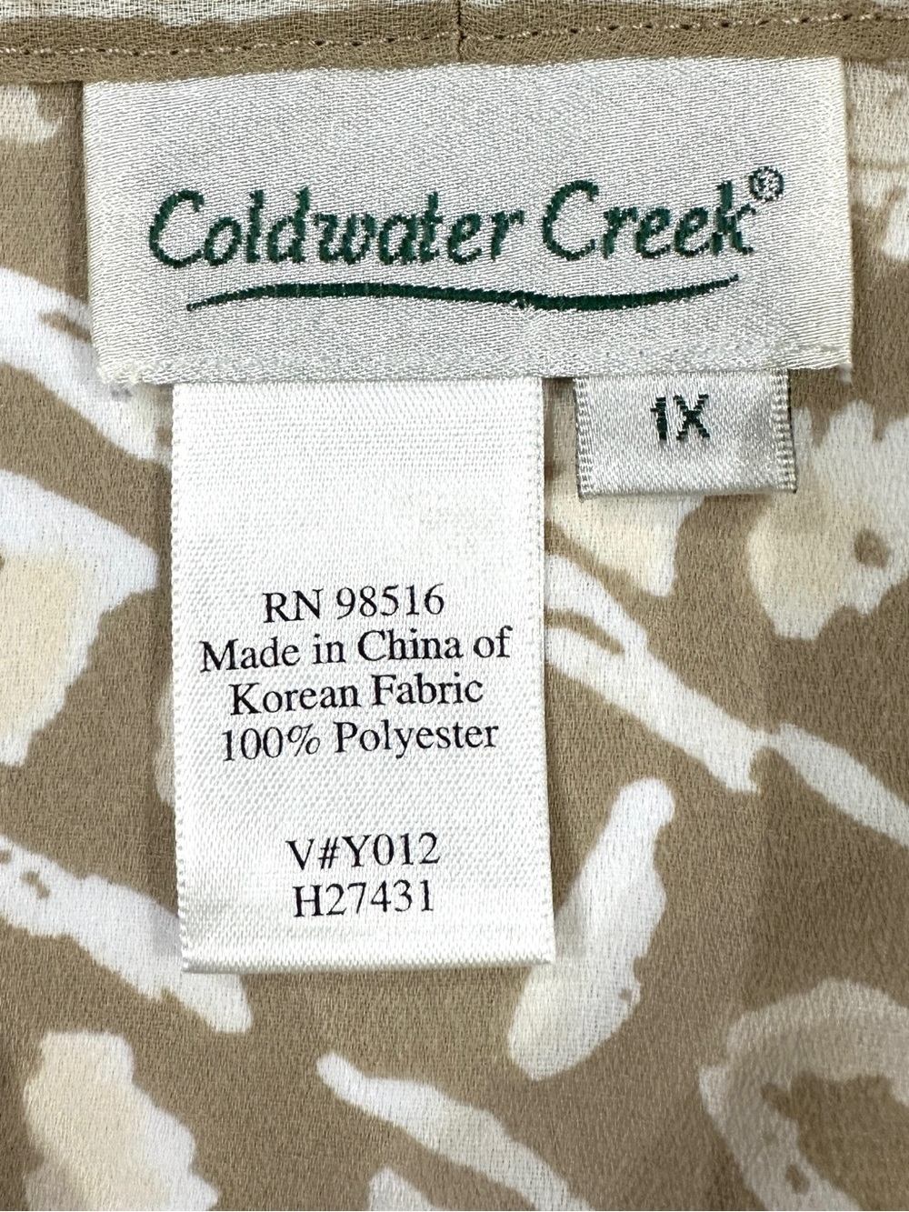 Coldwater Creek Beige Boho Kimono Carxigan - Picture 4 of 5